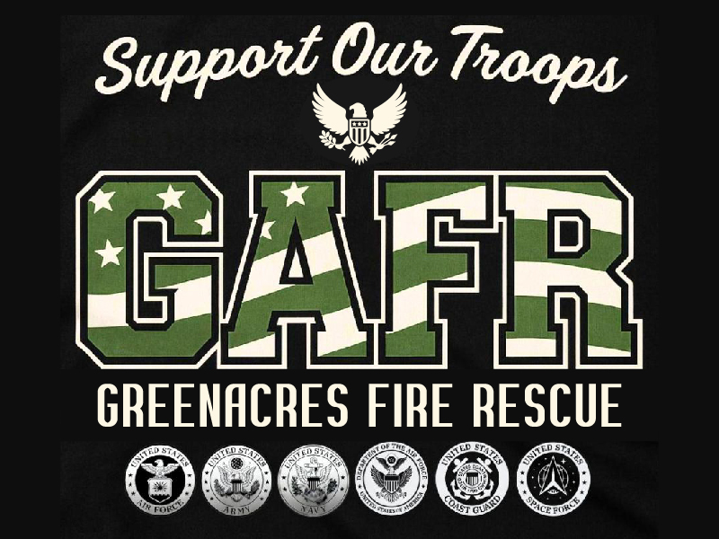 Greenacres Support Our Troops logo logo design by WakSunari