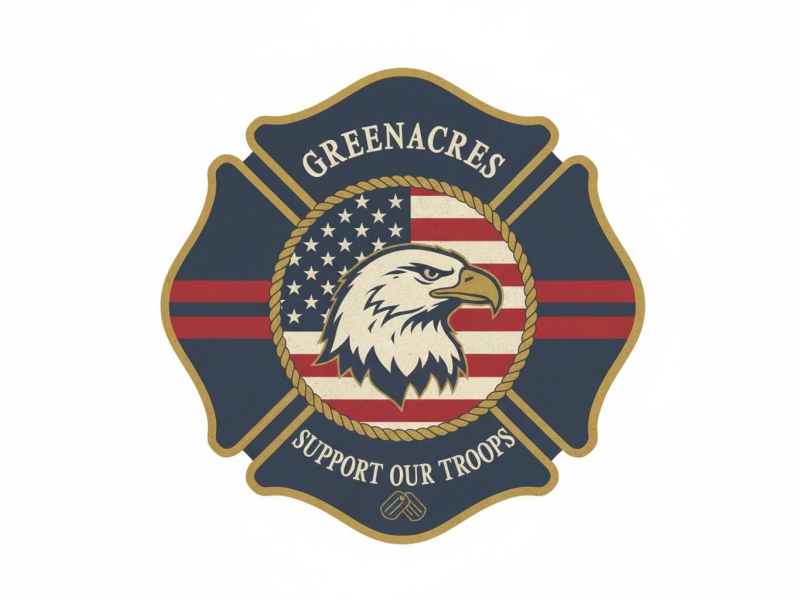 Greenacres Support Our Troops logo logo design by kanal