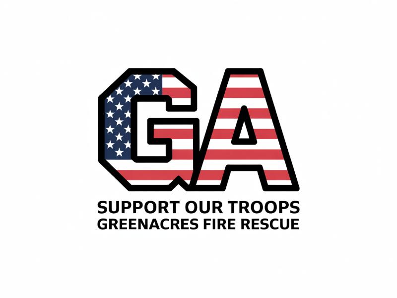 Greenacres Support Our Troops logo logo design by Paradiseg