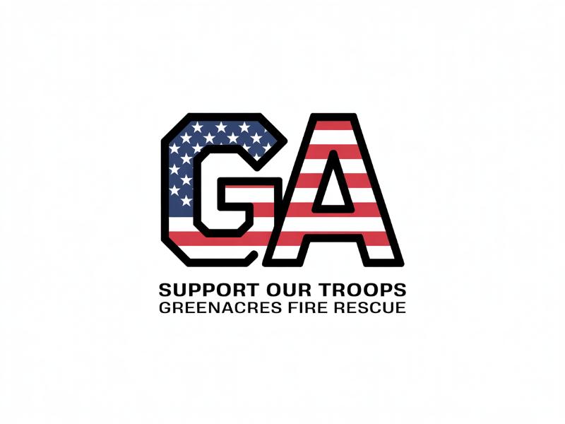 Greenacres Support Our Troops logo logo design by Paradiseg