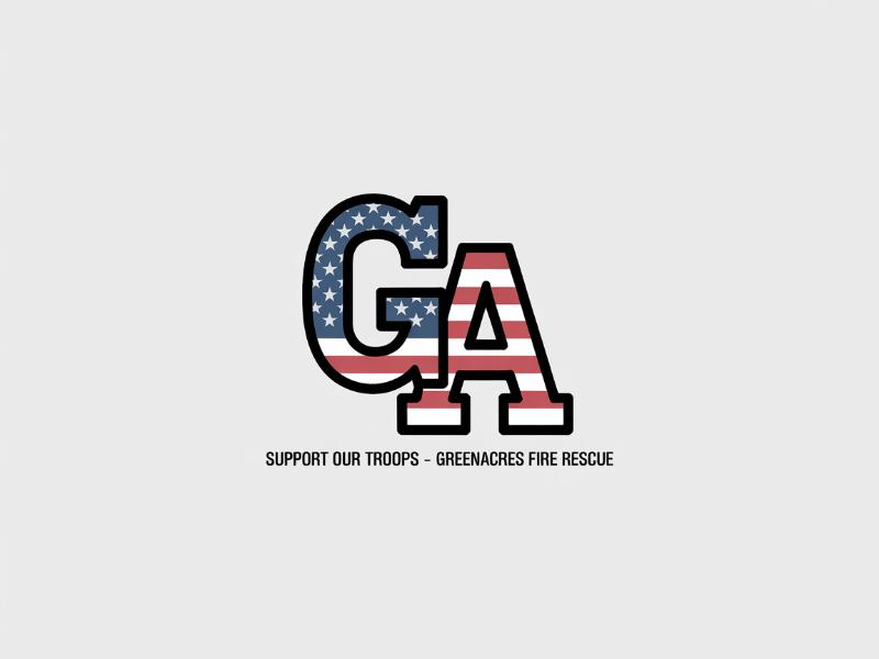 Greenacres Support Our Troops logo logo design by Paradiseg
