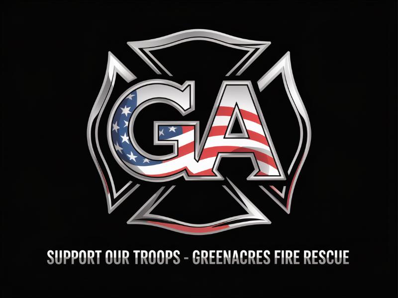 Greenacres Support Our Troops logo logo design by Octavino