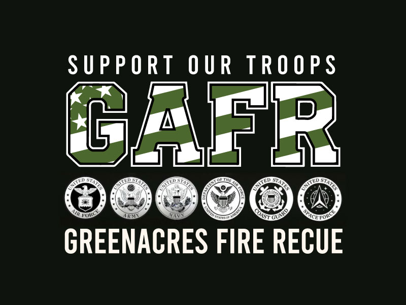 Greenacres Support Our Troops logo logo design by Boomstudioz