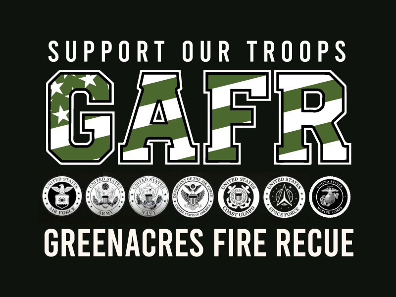 Greenacres Support Our Troops logo logo design by Boomstudioz