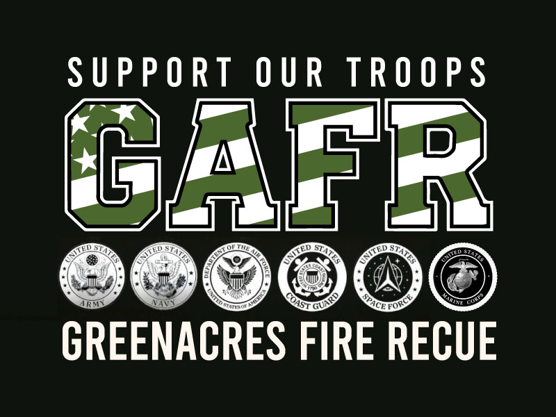 Greenacres Support Our Troops logo