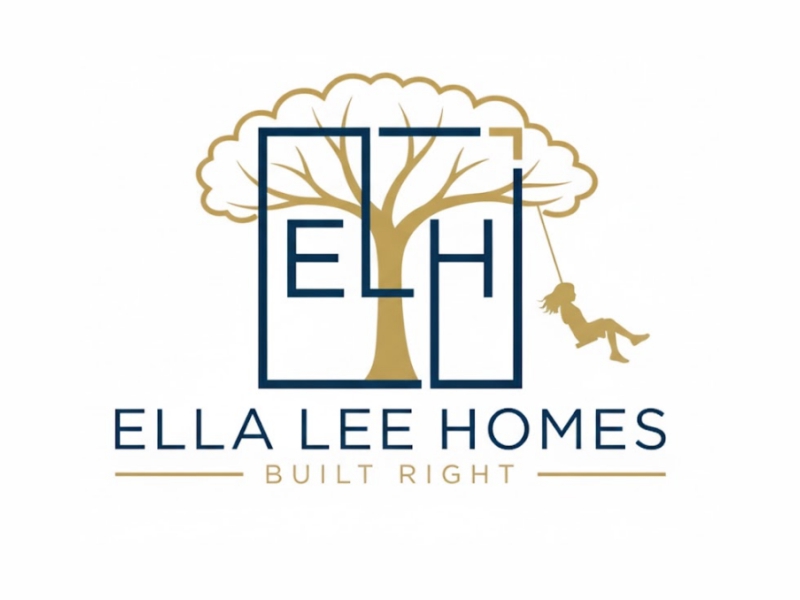 Ella Lee Homes logo design by giphone