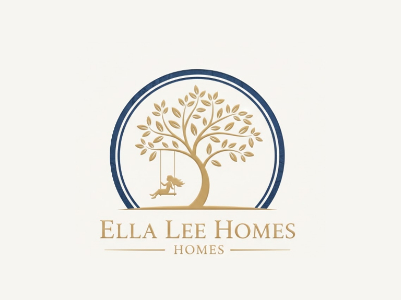 Ella Lee Homes logo design by giphone