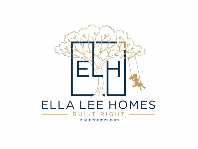 Ella Lee Homes logo design by giphone