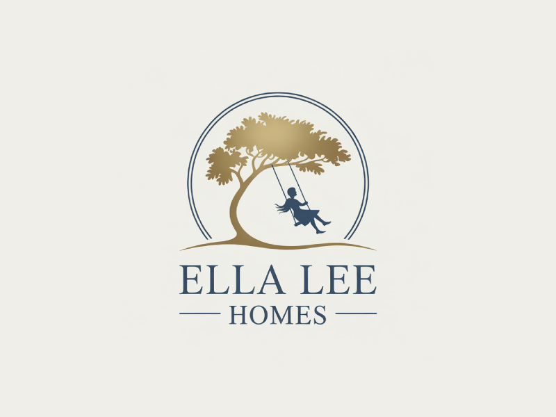 Ella Lee Homes logo design by Poki