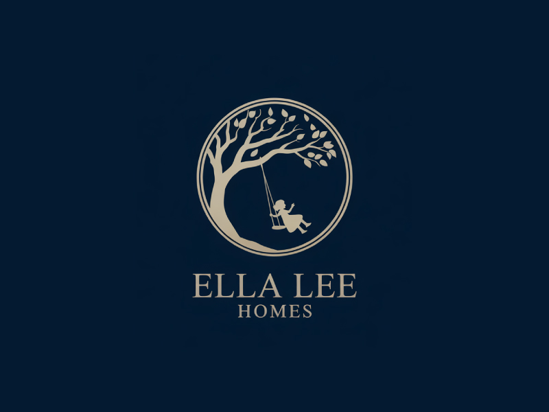Ella Lee Homes logo design by Poki