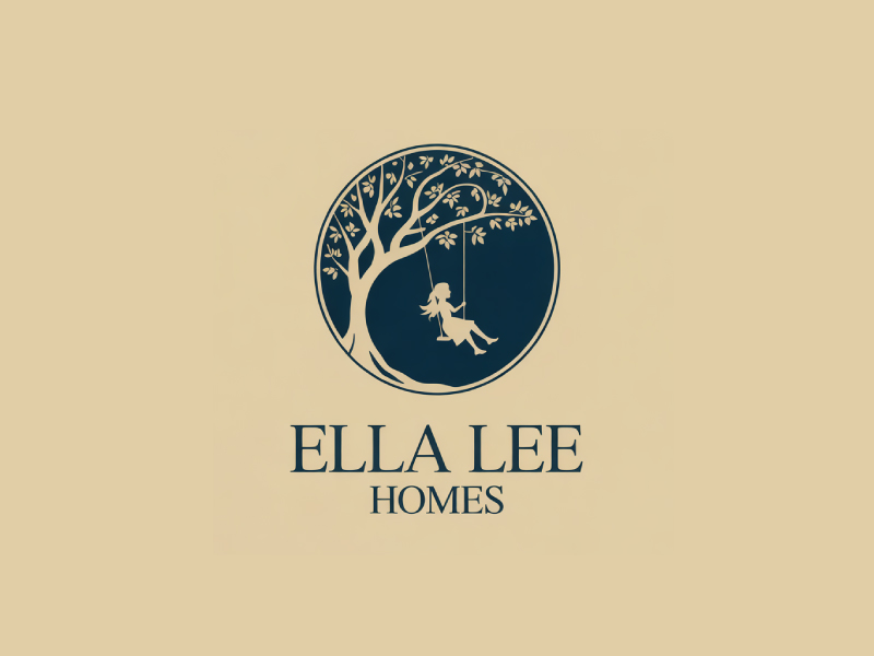 Ella Lee Homes logo design by Poki