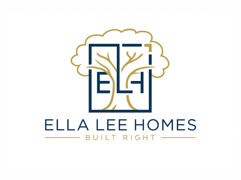Ella Lee Homes logo design by Girly
