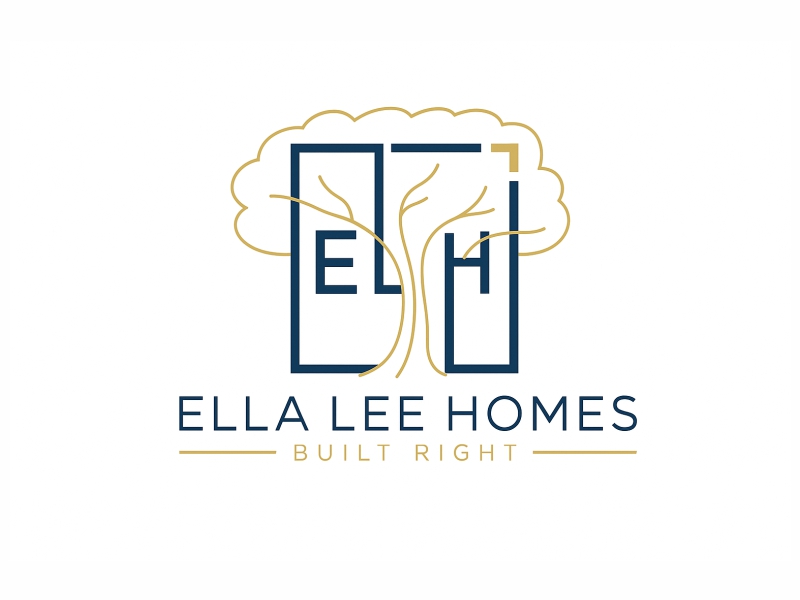 Ella Lee Homes logo design by Girly