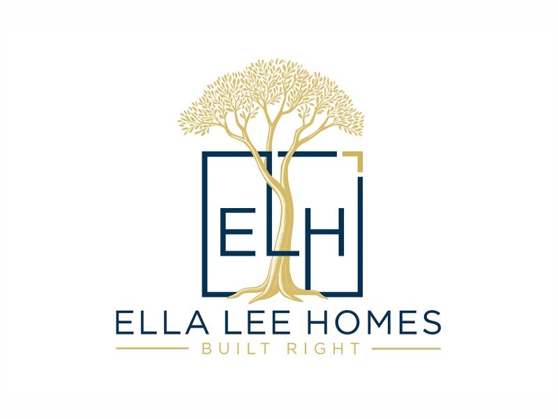 Ella Lee Homes logo design by Girly
