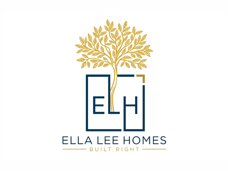 Ella Lee Homes logo design by Girly