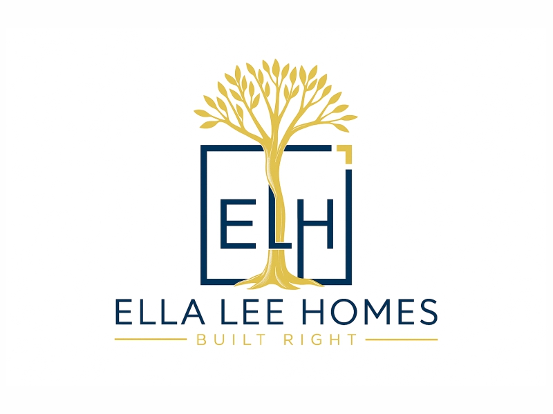 Ella Lee Homes logo design by Girly