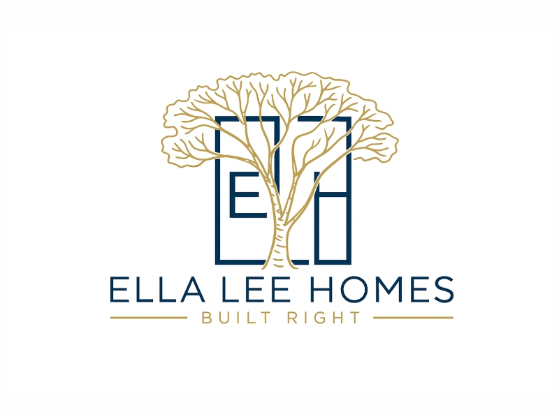 Ella Lee Homes logo design by Girly