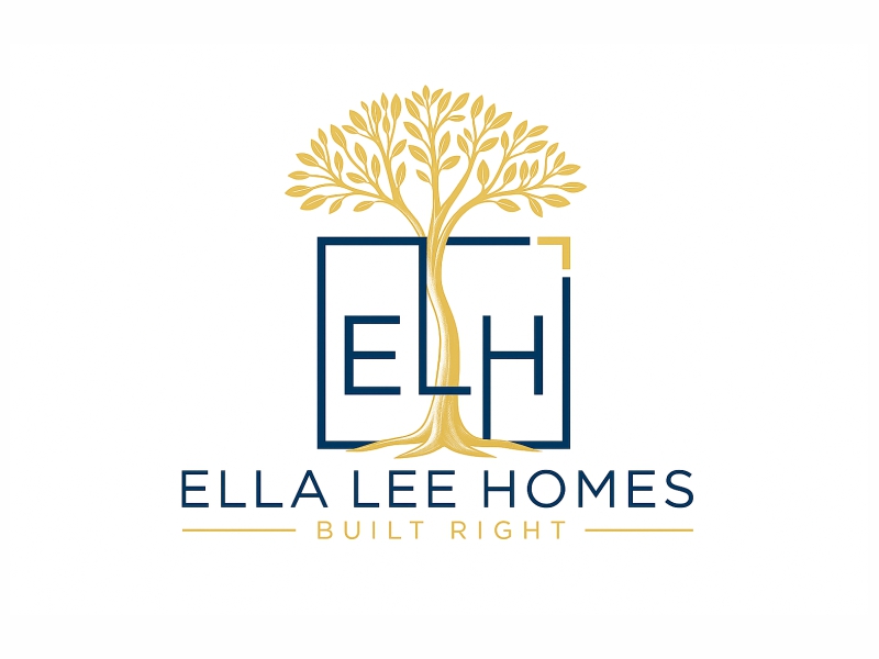 Ella Lee Homes logo design by Girly