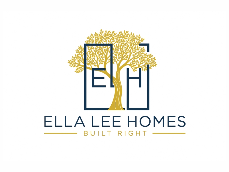 Ella Lee Homes logo design by Girly