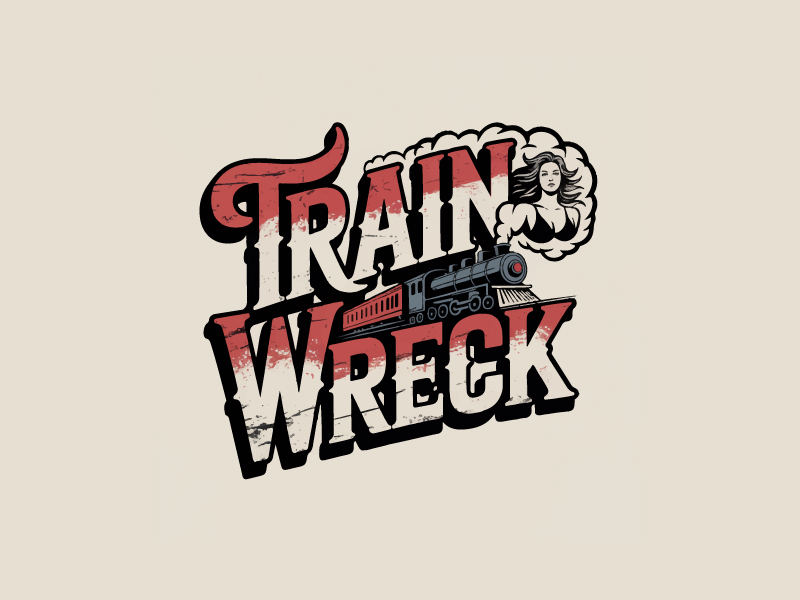 Train Wreck logo design by Poki