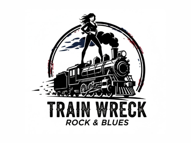 Train Wreck logo design by giphone