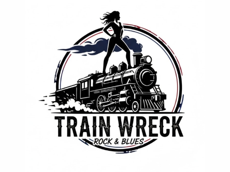 Train Wreck logo design by giphone