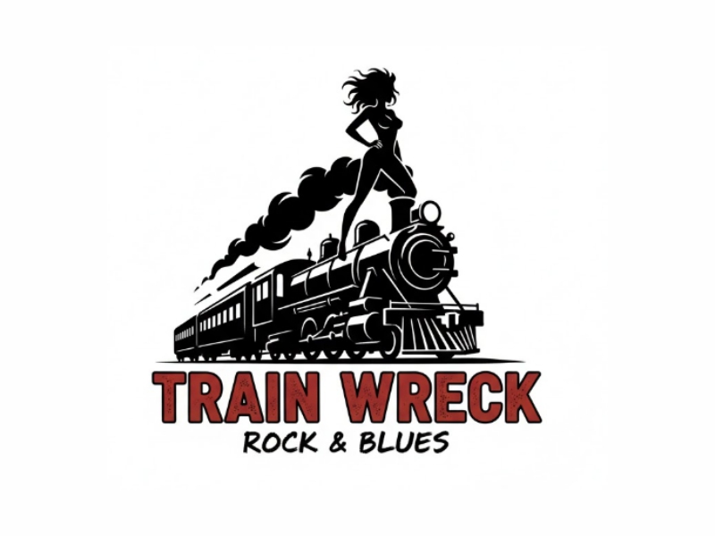 Train Wreck logo design by giphone
