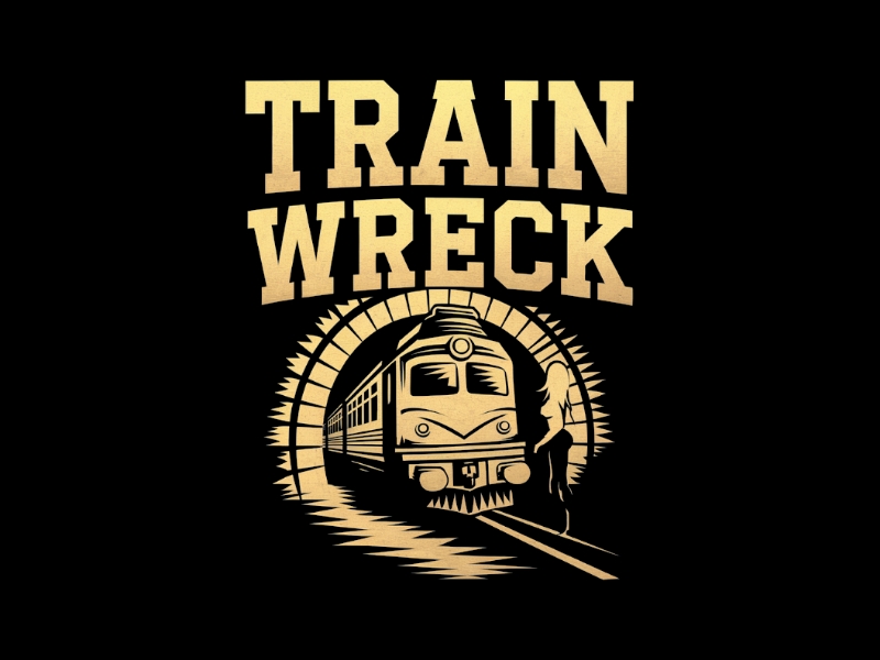 Train Wreck logo design by D_king