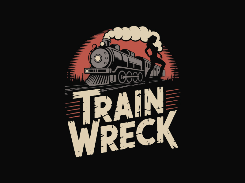 Train Wreck logo design by Sami Ur Rab