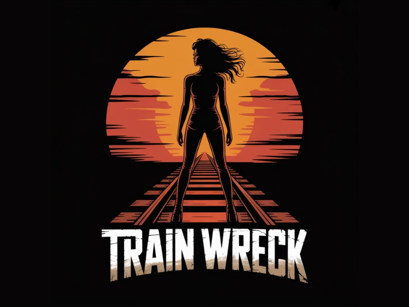 Train Wreck logo design by Michael Luutu