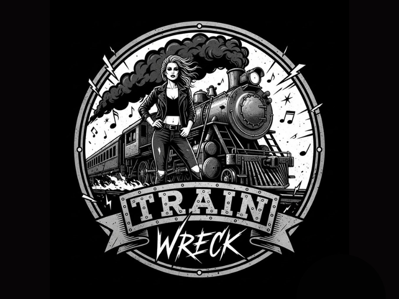 Train Wreck logo design by Michael Luutu