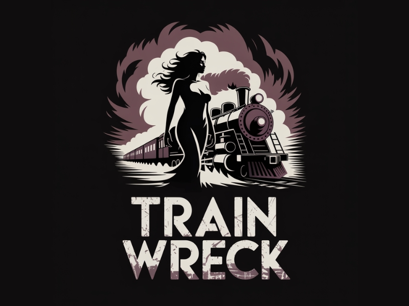 Train Wreck logo design by Michael Luutu