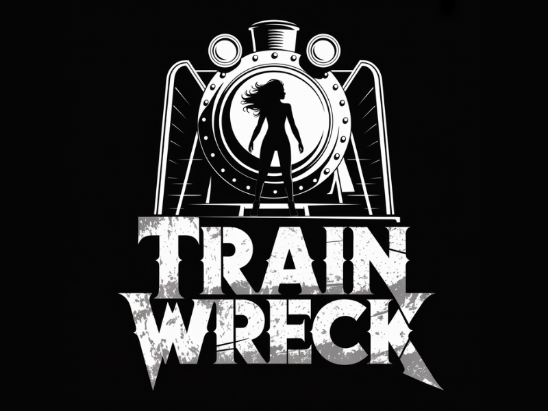 Train Wreck logo design by Michael Luutu