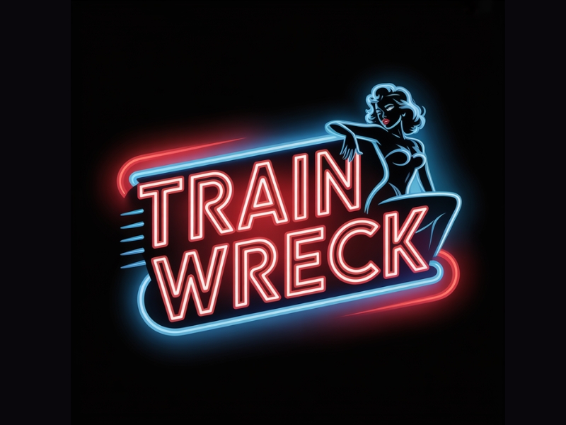Train Wreck logo design by Michael Luutu