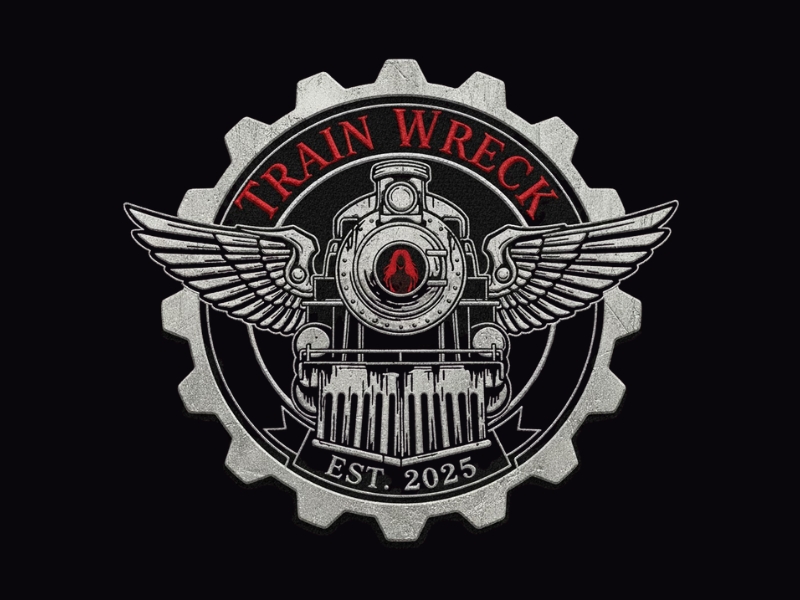 Train Wreck logo design by Michael Luutu