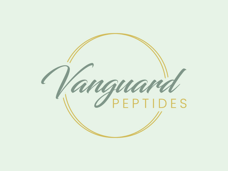Vanguard Peptides logo design by aryamaity