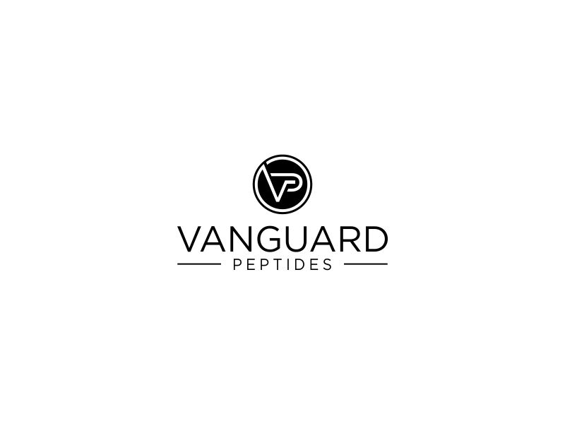 Vanguard Peptides logo design by oke2angconcept