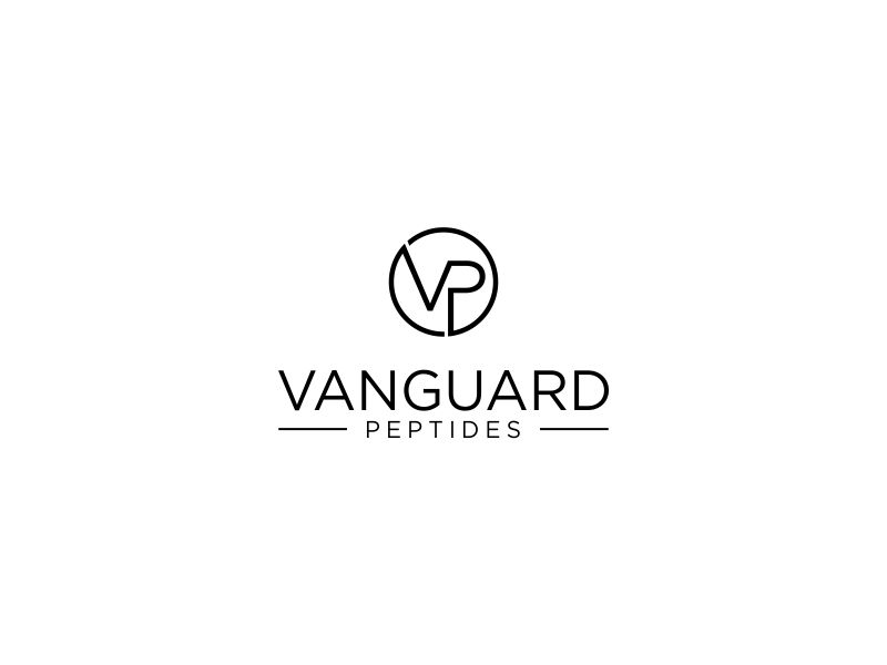 Vanguard Peptides logo design by oke2angconcept