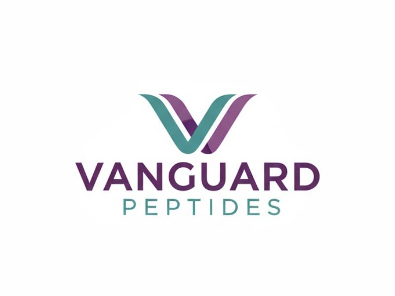 Vanguard Peptides logo design by kanal