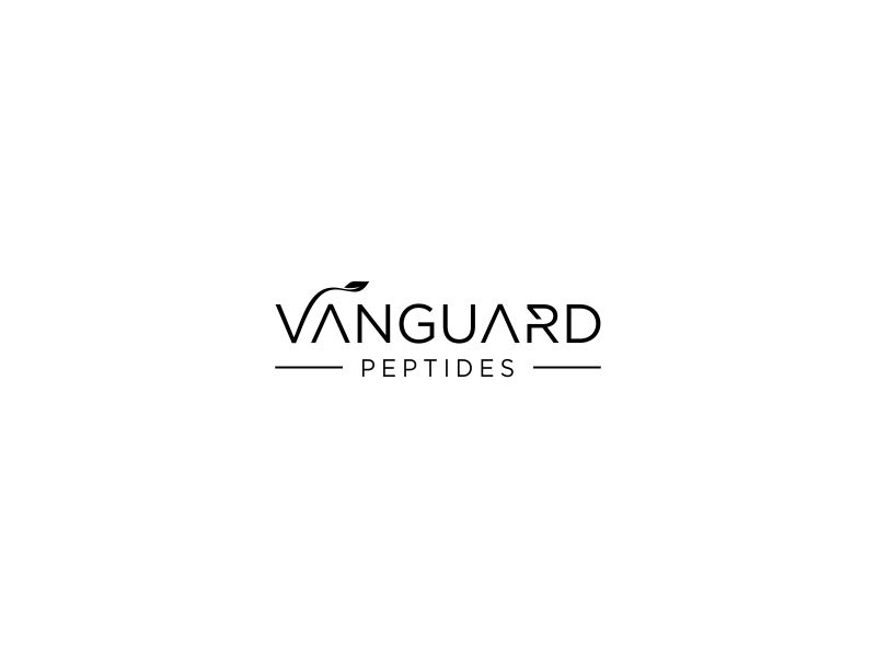 Vanguard Peptides logo design by oke2angconcept