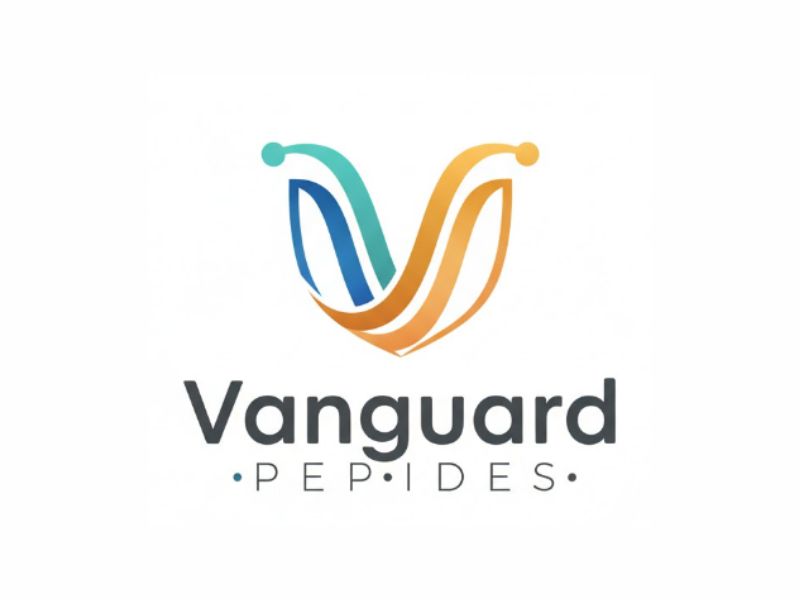 Vanguard Peptides logo design by kanal
