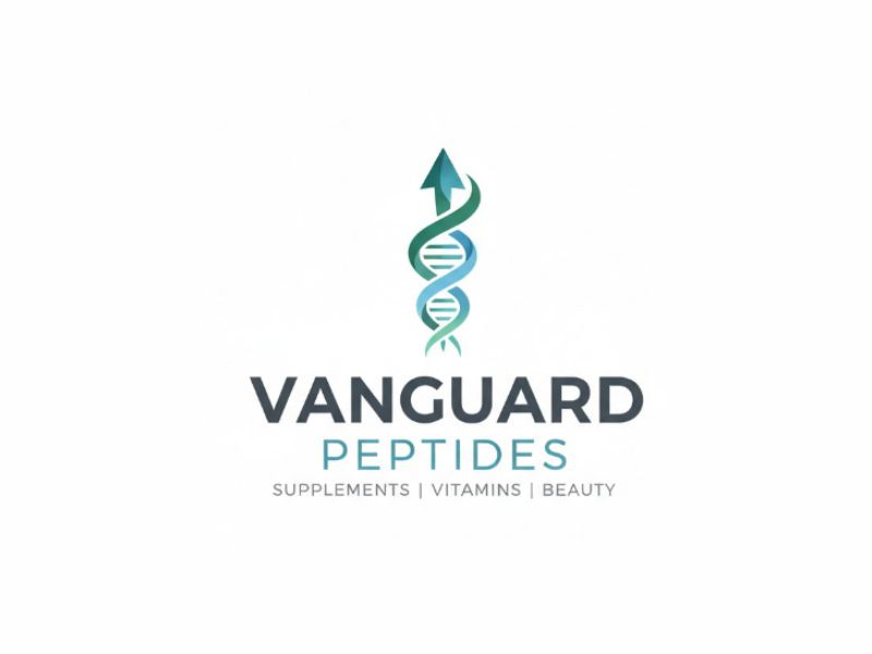 Vanguard Peptides logo design by sikas