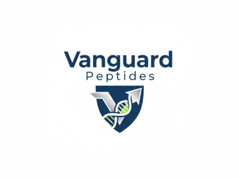 Vanguard Peptides logo design by sikas