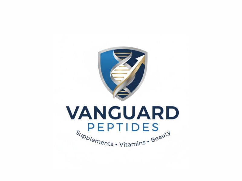 Vanguard Peptides logo design by sikas