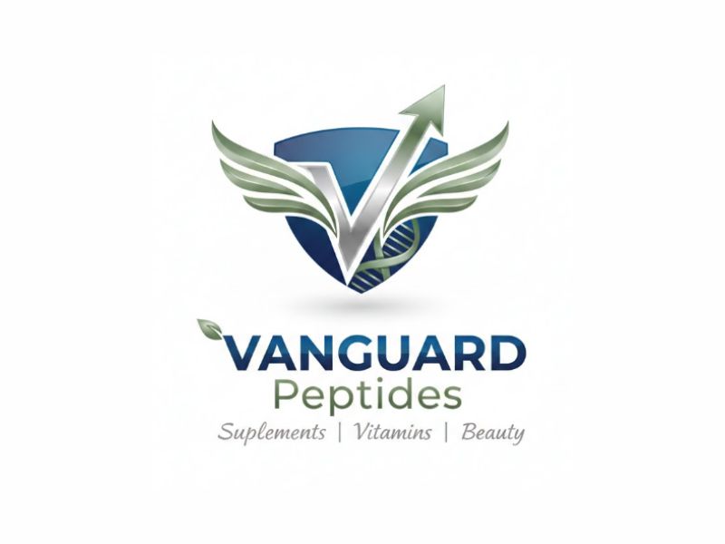Vanguard Peptides logo design by sikas