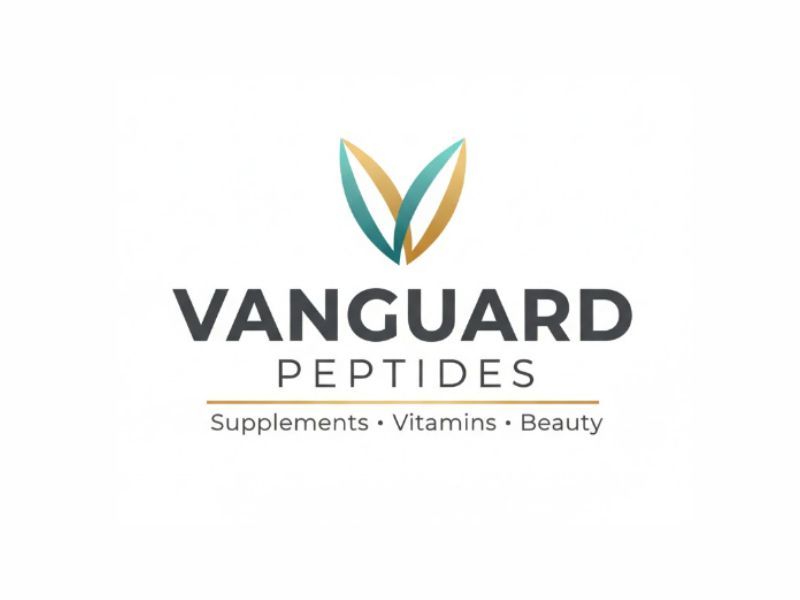 Vanguard Peptides logo design by sikas