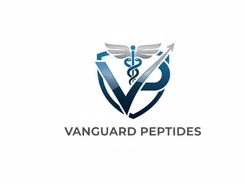 Vanguard Peptides logo design by kanal