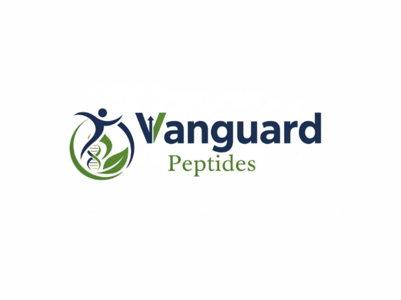 Vanguard Peptides logo design by sikas