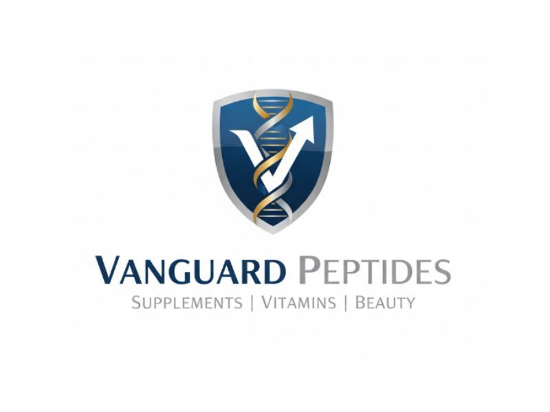 Vanguard Peptides logo design by sikas
