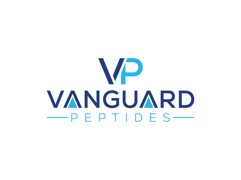 Vanguard Peptides logo design by aryamaity